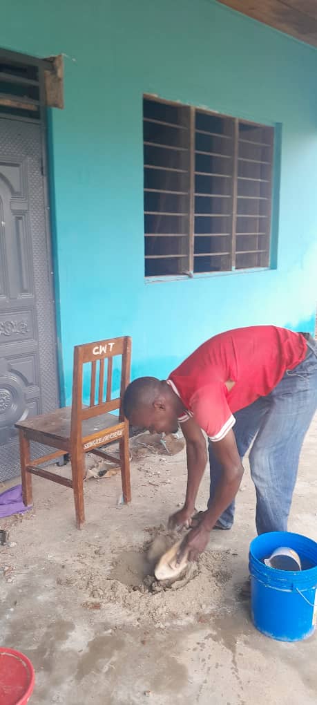 Community library renovation in Sengerema, Mwanza — progress photo 10