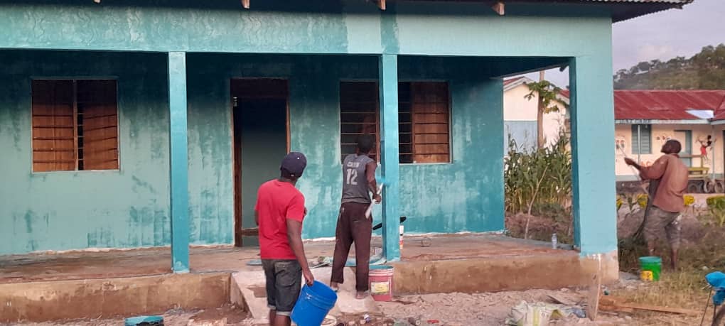 Community library renovation in Sengerema, Mwanza — progress photo 12