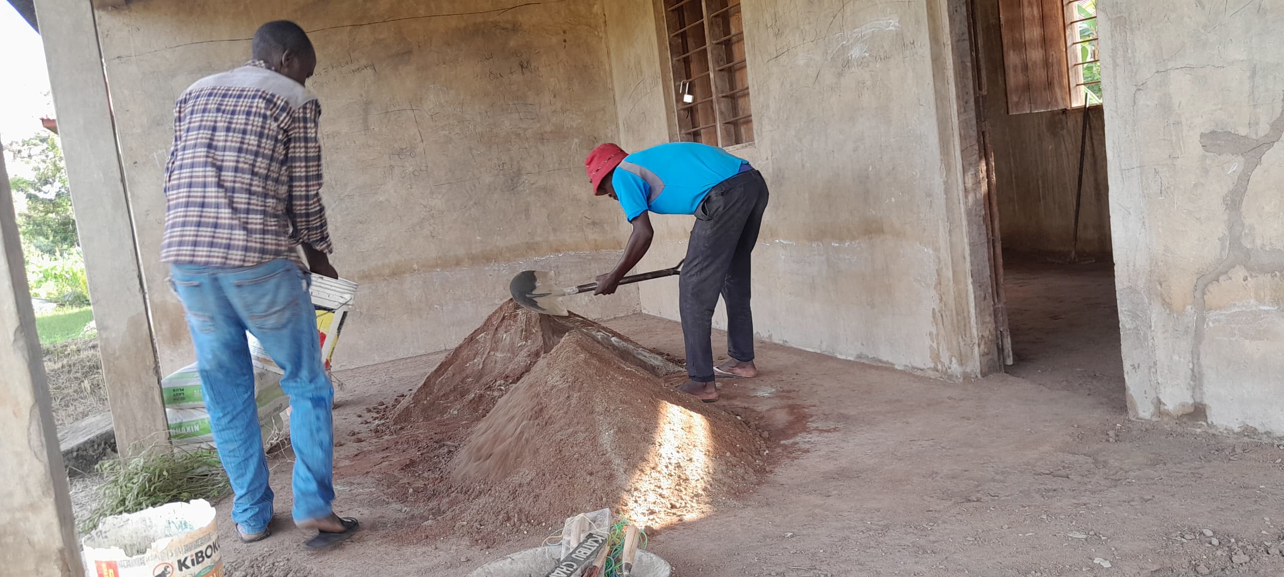 Community library renovation in Sengerema, Mwanza — progress photo 3