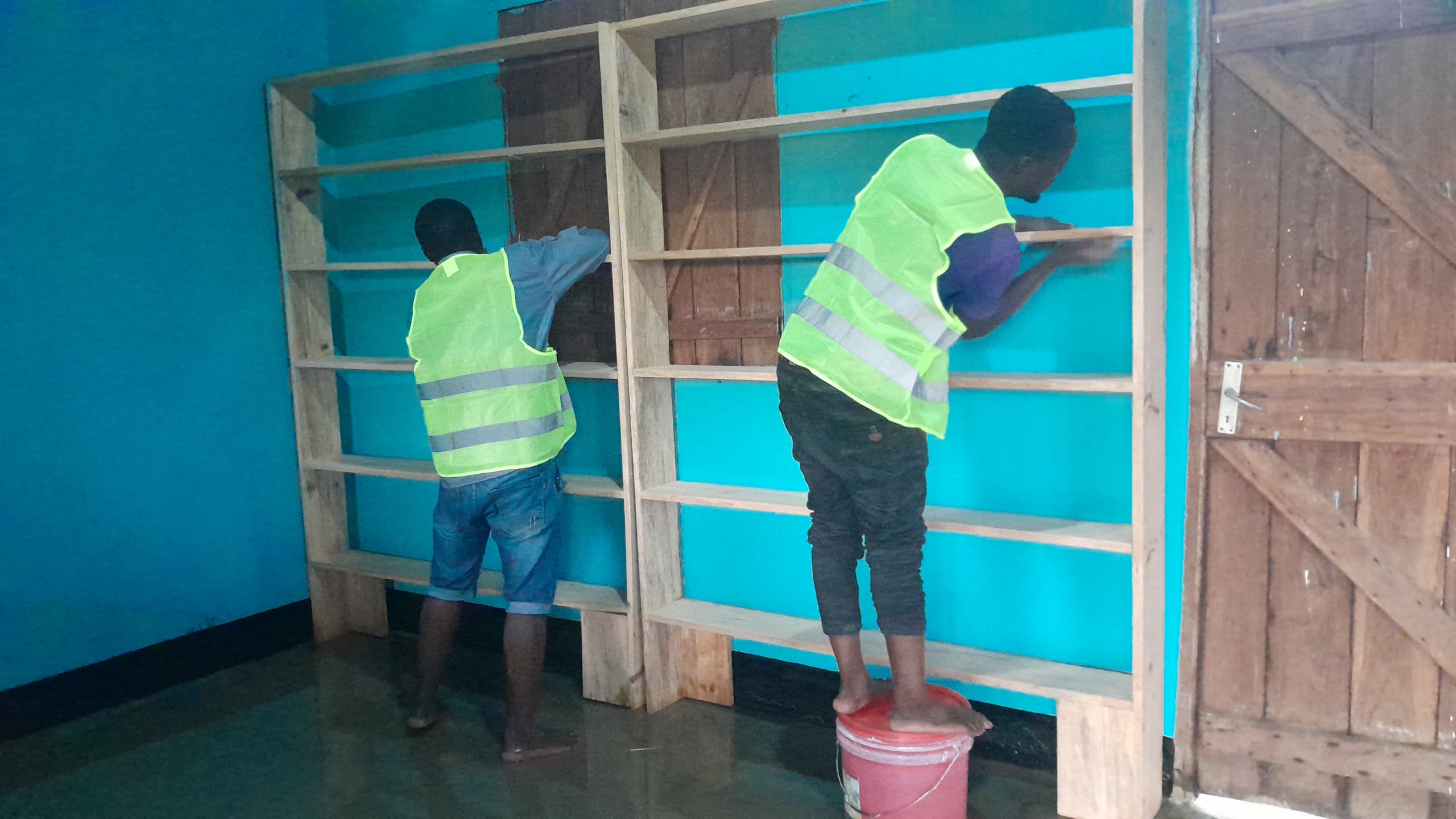 Community library renovation in Sengerema, Mwanza — progress photo 7